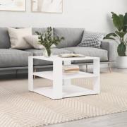 vidaXL Soffbord vit 59,5x59,5x40 cm konstruerat trä