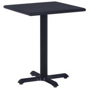 vidaXL Trädgårdsbord svart 60x60x75 cm