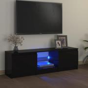 vidaXL TV-bänk med LED-belysning svart 120x30x35,5 cm