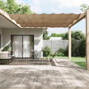 vidaXL Markis vertikal taupe 140x420 cm oxfordtyg