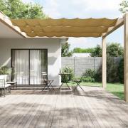 vidaXL Markis vertikal beige 100x1000 cm oxfordtyg