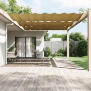 vidaXL Markis vertikal beige 250x360 cm oxfordtyg