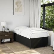 vidaXL Sängram utan madrass svart 90x190cm tyg