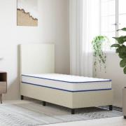 vidaXL Memoryskummadrass vit 80x200x17 cm mjuk