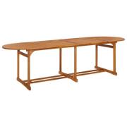 vidaXL Trädgårdsbord 280x90x75 cm massivt akaciaträ