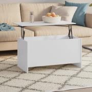 vidaXL Soffbord vit 102x55,5x52,5 cm konstruerat trä