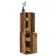 vidaXL Apoteksskåp åldrat trä 30x41x144,5 cm konstruerat trä