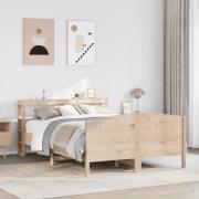 vidaXL Sängram utan madrass 120x190 cm massiv furu