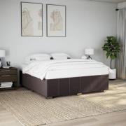 vidaXL Sängram utan madrass mörkbrun 180x200 cm tyg