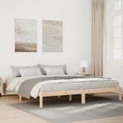 vidaXL Sängram utan madrass extra lång 180x220 cm massiv furu