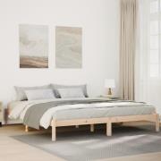 vidaXL Sängram utan madrass extra lång 180x210 cm massiv furu