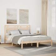 vidaXL Sängram utan madrass extra lång 140x210 cm massivt trä