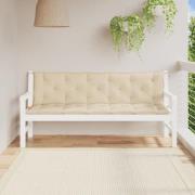 vidaXL Bänkdynor för trädgården 2st beige 180x50x7cm oxfordtyg