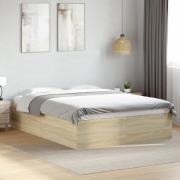 vidaXL Sängram sonoma-ek 120x190 cm konstruerat trä