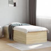 vidaXL Sängram sonoma-ek 90x190 cm konstruerad trä