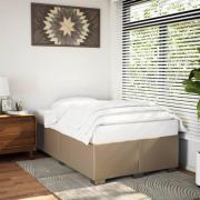 vidaXL Sängram cappuccino 120x200 cm konstläder