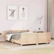 vidaXL Sängram utan madrass 150x200 cm massiv furu