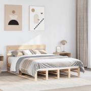 vidaXL Sängram utan madrass 120x200 cm massiv furu
