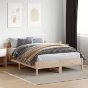vidaXL Sängram utan madrass 150x200 cm massiv furu