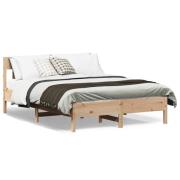 vidaXL Sängram utan madrass 160x200 cm massiv furu