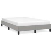 vidaXL sängram utan madrass ljusgrå 120x190 cm tyg