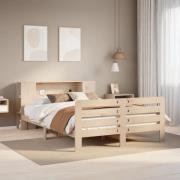 vidaXL Sängram utan madrass 120x190 cm massiv furu