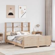 vidaXL Sängram utan madrass 150x200 cm massiv furu