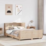 vidaXL Sängram utan madrass 120x200 cm massiv furu