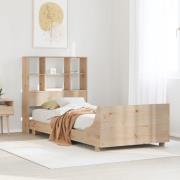 vidaXL Sängram utan madrass 90x200 cm massiv furu