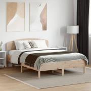 vidaXL Sängram utan madrass 140x190 cm massiv furu