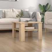 vidaXL Soffbord sonoma-ek 60x60x42 cm konstruerat trä