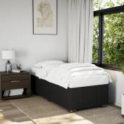 vidaXL Sängram utan madrass svart 90x200 cm tyg