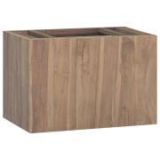 vidaXL Väggmonterat badrumsskåp 60x39x40 cm massiv teak