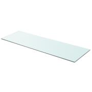 vidaXL Hyllplan glas genomskinlig 90x30 cm