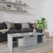 vidaXL Soffbord grå sonoma 102x50x36 cm konstruerat trä