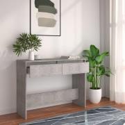 vidaXL Konsolbord betonggrå 100x35x76,5 cm konstruerat trä