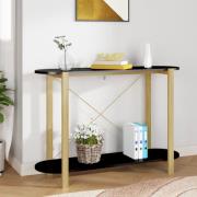 vidaXL Konsolbord svart 110x38x75 cm konstruerat trä