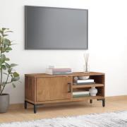 vidaXL Tv-bänk brun 90x30x40 cm massiv furu