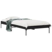 VidaXL Sängram svart 75x190 cm konstruerat trä och metall