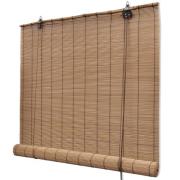 vidaXL Rullgardin brun bambu 80 x 160 cm