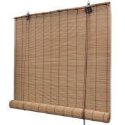 vidaXL Rullgardin i bambu 140 x 160 cm brun