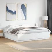 vidaXL Sängram vit 180x200 cm konstruerat trä