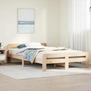 vidaXL Sängram utan madrass 120x190 cm massiv furu