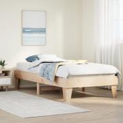 vidaXL Sängram utan madrass 100x200 cm massiv furu