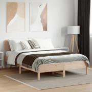 vidaXL Sängram utan madrass 150x200 cm massiv furu
