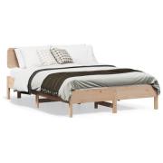 vidaXL Sängram utan madrass 120x200 cm massiv furu