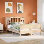 vidaXL Sängram utan madrass 150x200 cm massiv furu