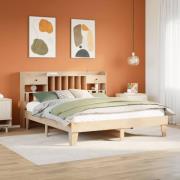 vidaXL Sängram utan madrass 200x200 cm massiv furu