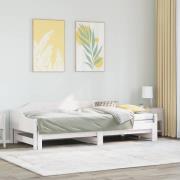 vidaXL Dagbädd med extrasäng 80x200 cm massiv furu