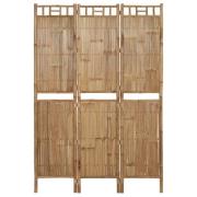 vidaXL Rumsavdelare 3 paneler bambu 120x180 cm